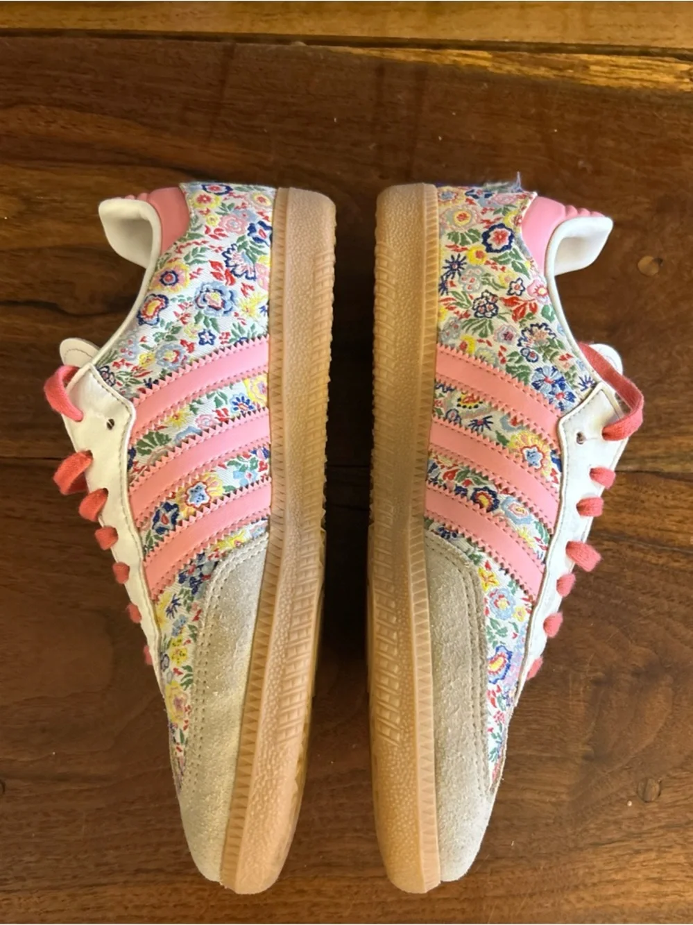 adidas Samba x Liberty Embroidered Floral Sneakers size 5.5Y EU 38 - Picture 3 of 12